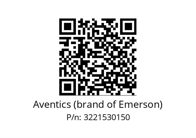   Aventics (brand of Emerson) 3221530150