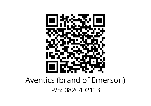   Aventics (brand of Emerson) 0820402113