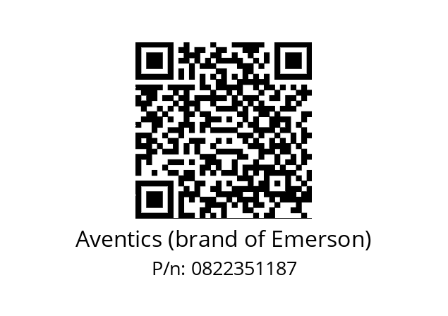   Aventics (brand of Emerson) 0822351187