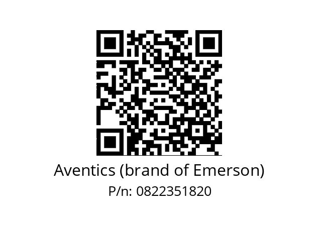   Aventics (brand of Emerson) 0822351820