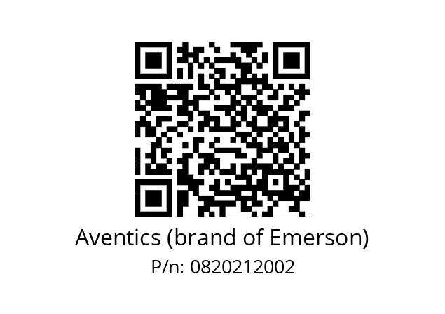   Aventics (brand of Emerson) 0820212002