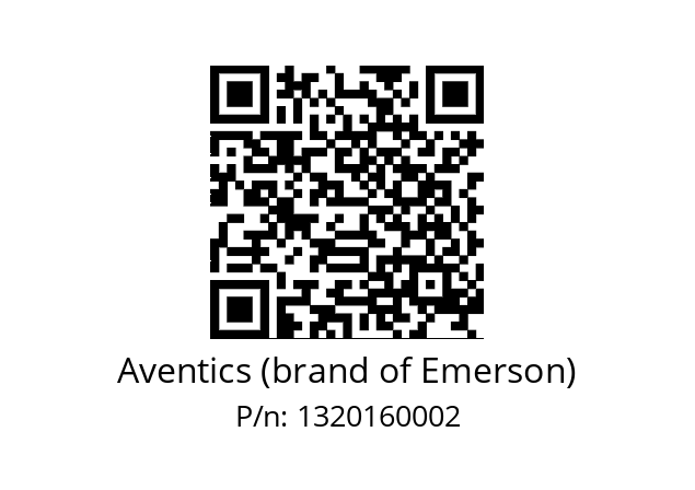   Aventics (brand of Emerson) 1320160002