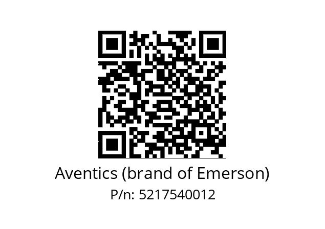   Aventics (brand of Emerson) 5217540012