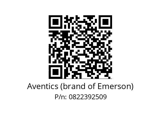   Aventics (brand of Emerson) 0822392509