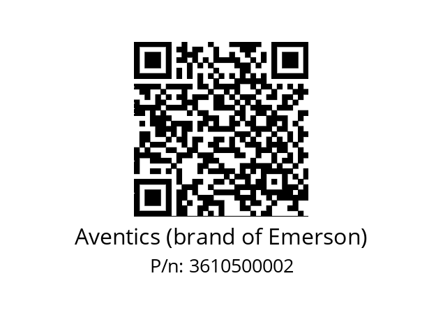   Aventics (brand of Emerson) 3610500002