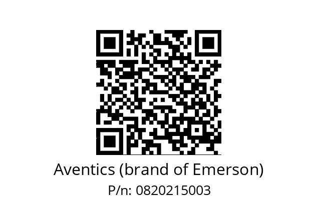   Aventics (brand of Emerson) 0820215003