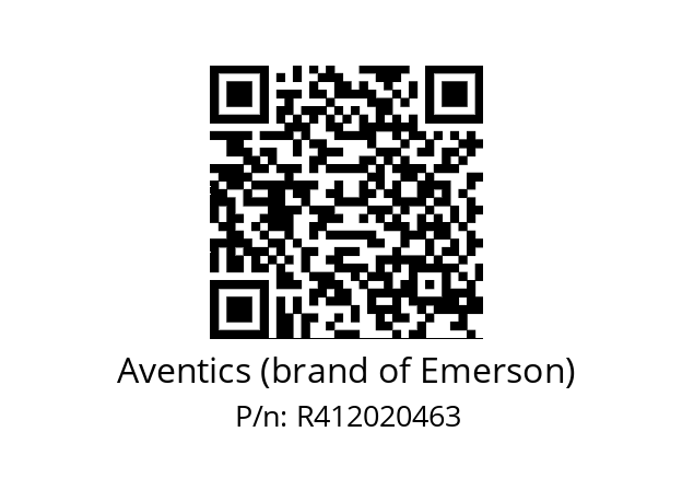   Aventics (brand of Emerson) R412020463