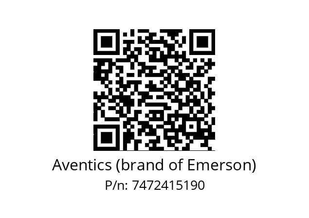   Aventics (brand of Emerson) 7472415190