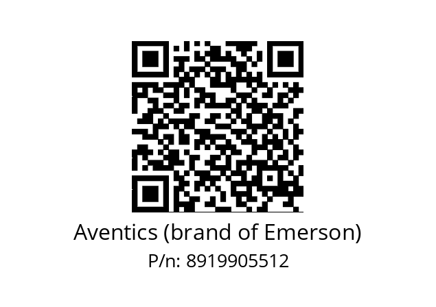   Aventics (brand of Emerson) 8919905512