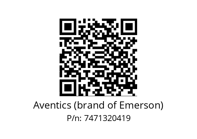   Aventics (brand of Emerson) 7471320419