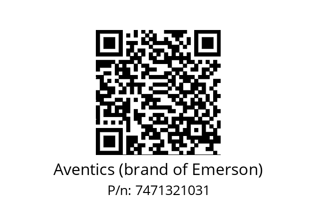   Aventics (brand of Emerson) 7471321031