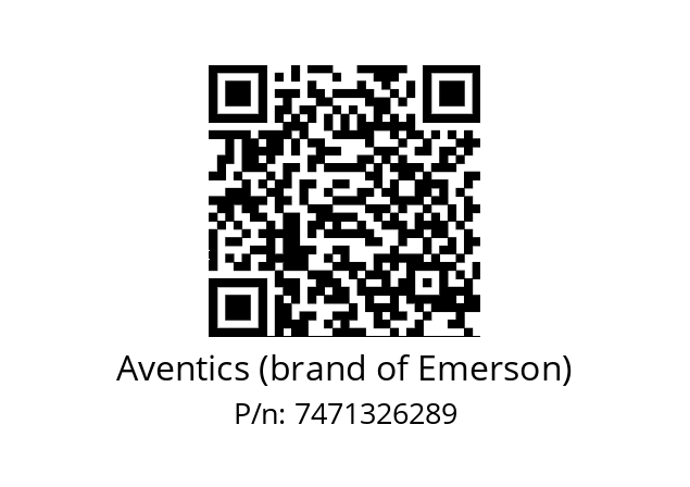   Aventics (brand of Emerson) 7471326289