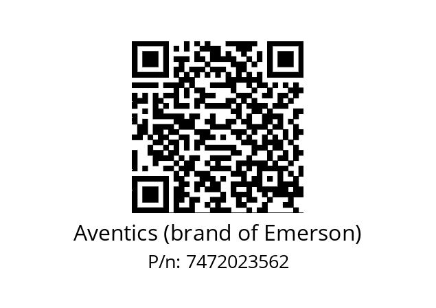   Aventics (brand of Emerson) 7472023562