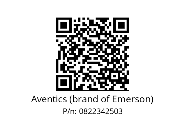   Aventics (brand of Emerson) 0822342503