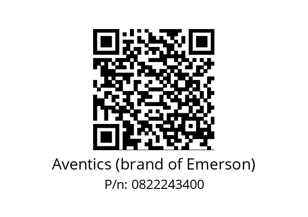   Aventics (brand of Emerson) 0822243400