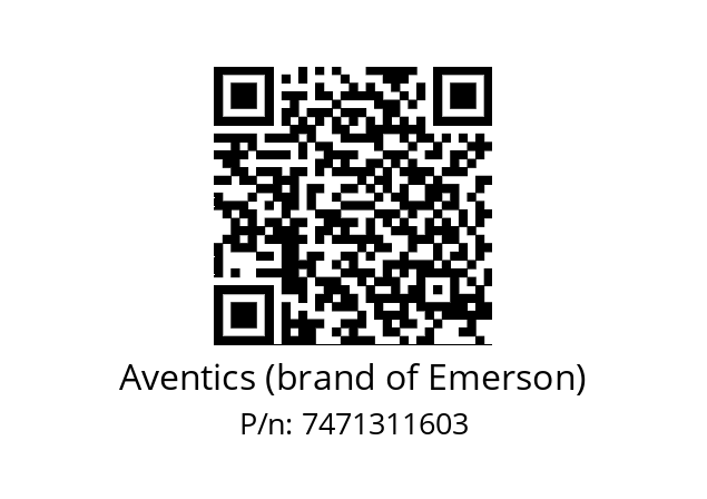   Aventics (brand of Emerson) 7471311603