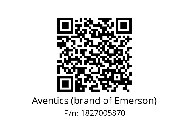   Aventics (brand of Emerson) 1827005870