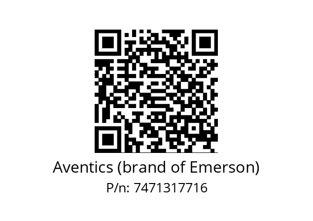   Aventics (brand of Emerson) 7471317716