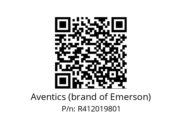   Aventics (brand of Emerson) R412019801