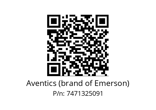   Aventics (brand of Emerson) 7471325091