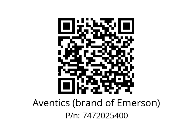   Aventics (brand of Emerson) 7472025400