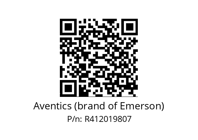   Aventics (brand of Emerson) R412019807