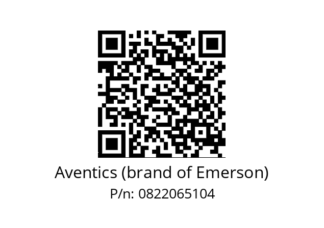   Aventics (brand of Emerson) 0822065104