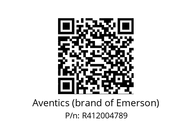   Aventics (brand of Emerson) R412004789