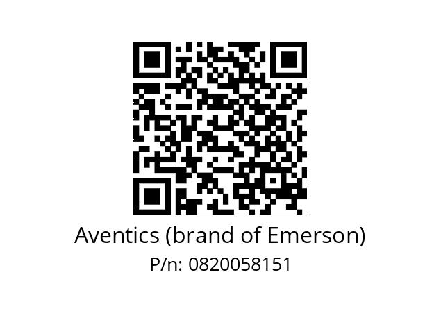   Aventics (brand of Emerson) 0820058151