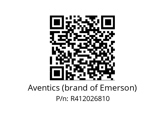   Aventics (brand of Emerson) R412026810