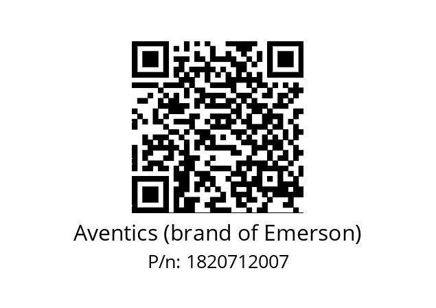   Aventics (brand of Emerson) 1820712007