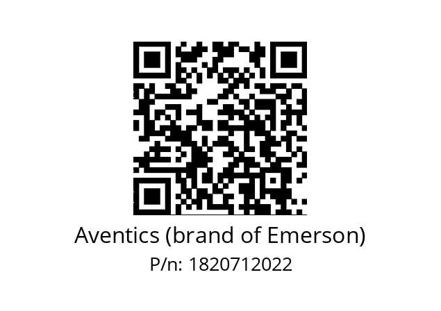   Aventics (brand of Emerson) 1820712022