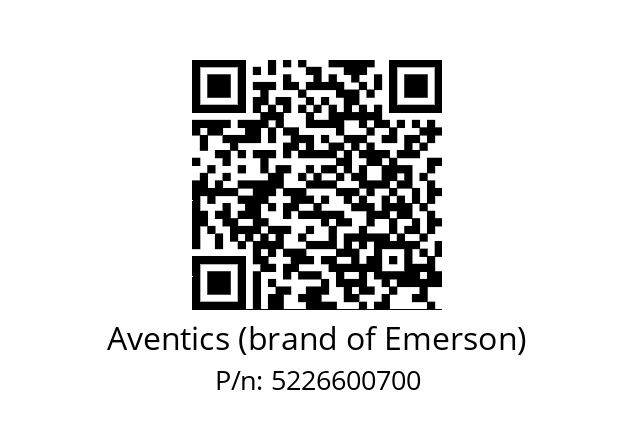   Aventics (brand of Emerson) 5226600700