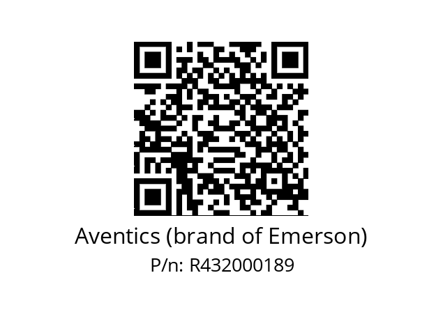   Aventics (brand of Emerson) R432000189