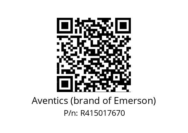   Aventics (brand of Emerson) R415017670