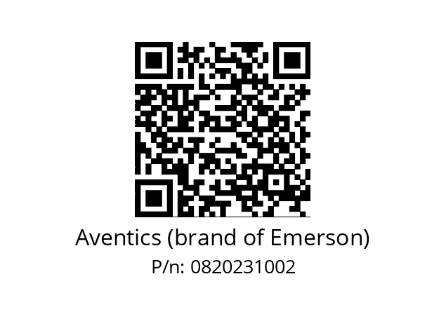   Aventics (brand of Emerson) 0820231002