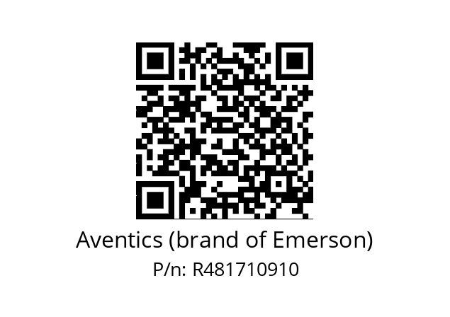   Aventics (brand of Emerson) R481710910