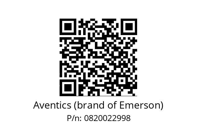   Aventics (brand of Emerson) 0820022998