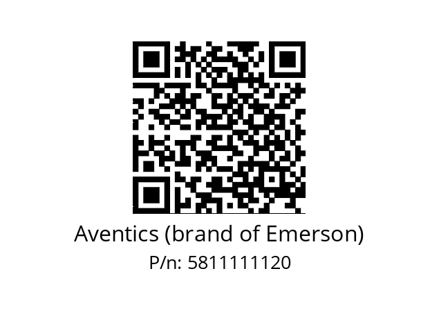   Aventics (brand of Emerson) 5811111120