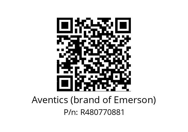   Aventics (brand of Emerson) R480770881