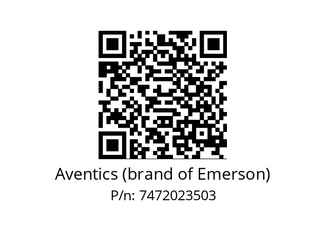   Aventics (brand of Emerson) 7472023503