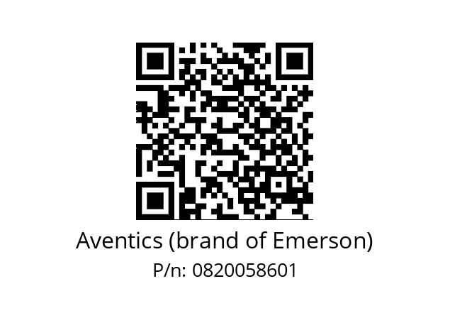   Aventics (brand of Emerson) 0820058601