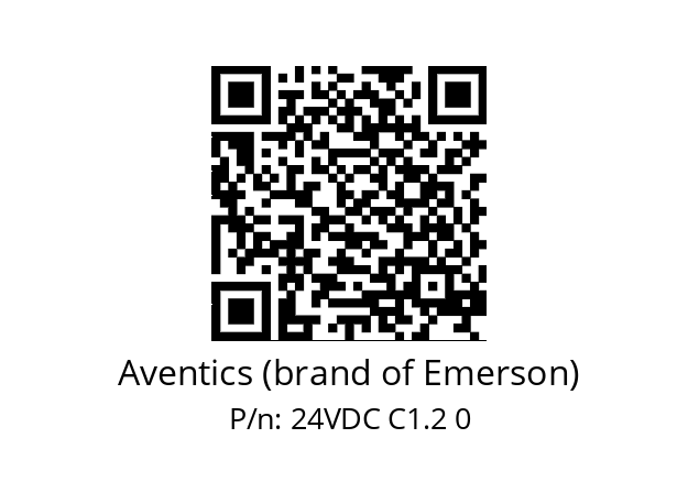   Aventics (brand of Emerson) 24VDC C1.2 0