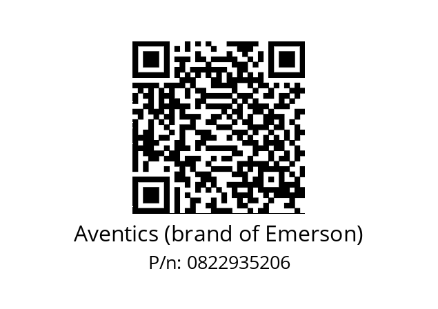   Aventics (brand of Emerson) 0822935206