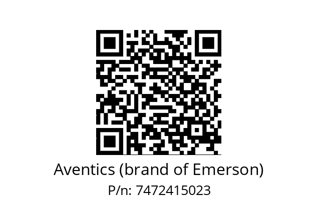   Aventics (brand of Emerson) 7472415023