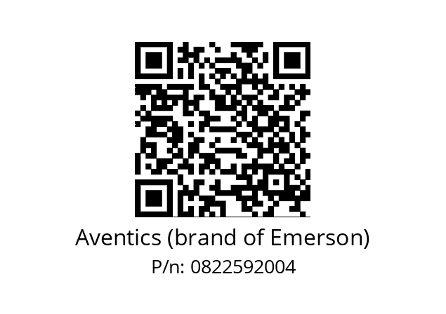   Aventics (brand of Emerson) 0822592004