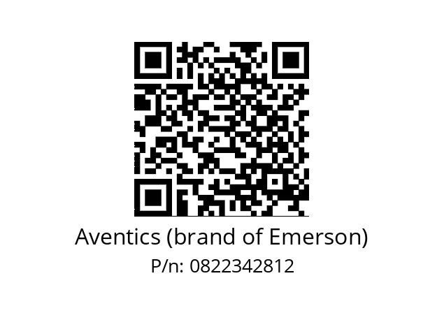   Aventics (brand of Emerson) 0822342812