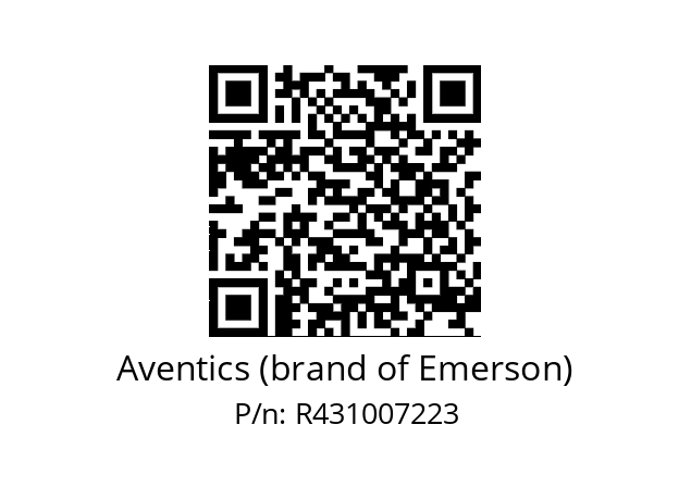   Aventics (brand of Emerson) R431007223