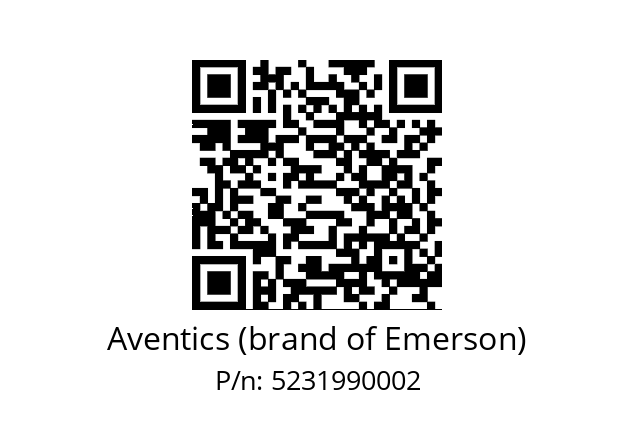   Aventics (brand of Emerson) 5231990002