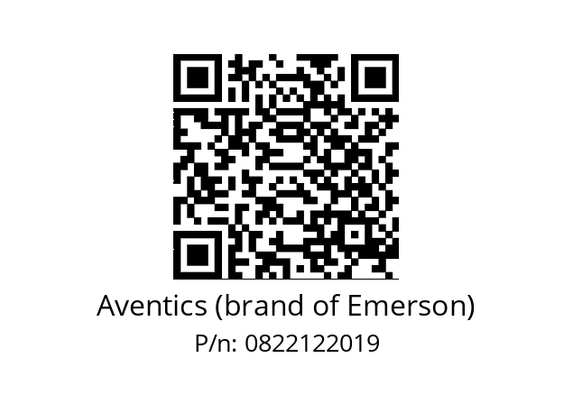   Aventics (brand of Emerson) 0822122019